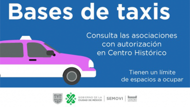 Bases de taxis autorizadas en Centro Histórico